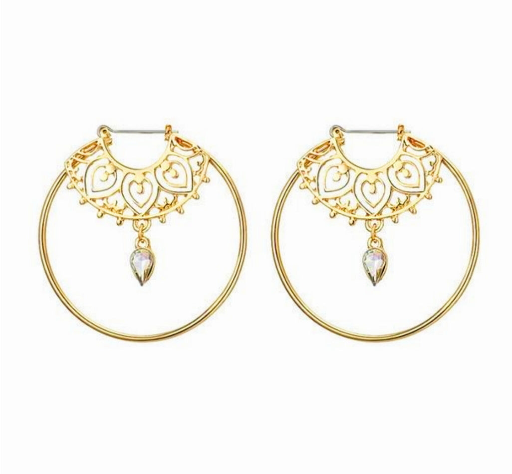 Crystal Flame Earrings