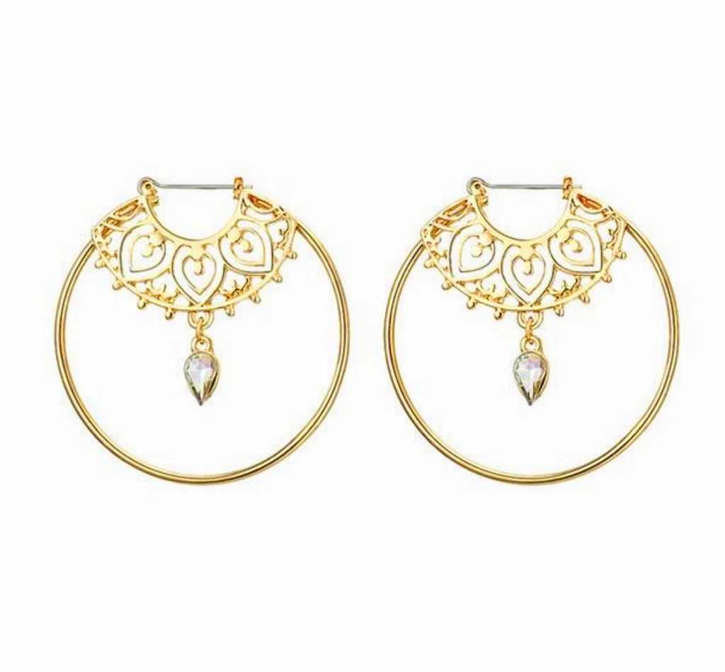 Crystal Flame Earrings