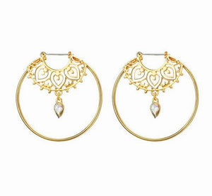 Crystal Flame Earrings