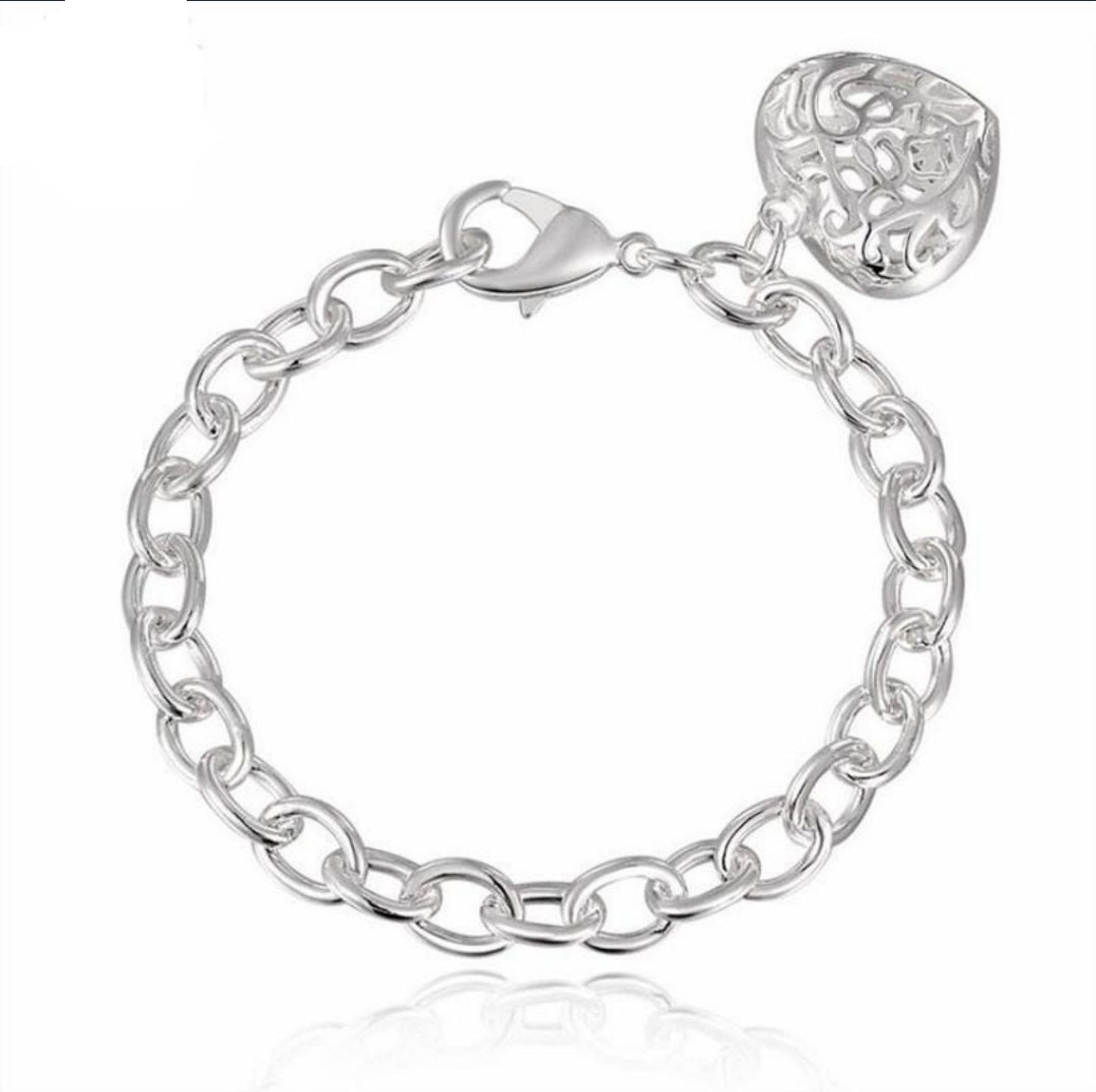 Heart Filigree Brecelet
