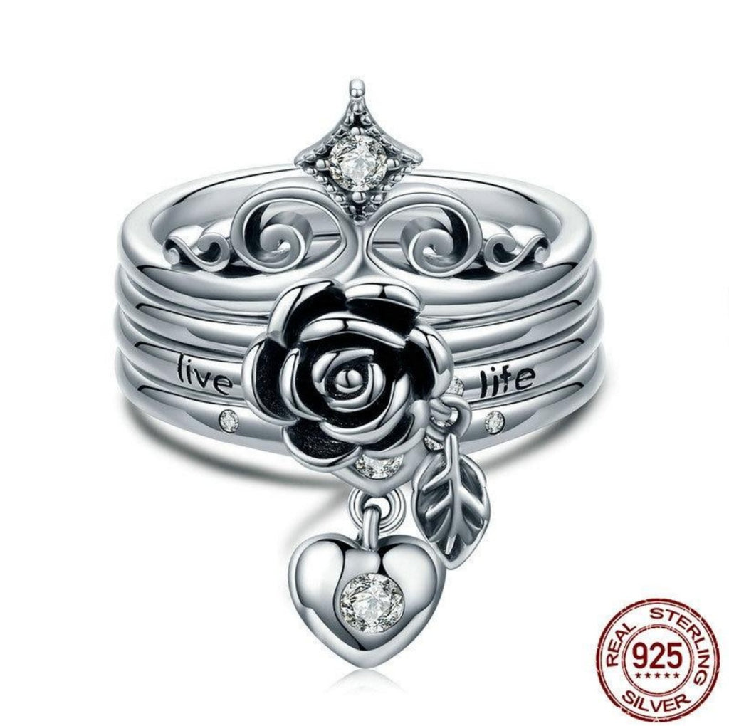 Live Love Life Stack Rings