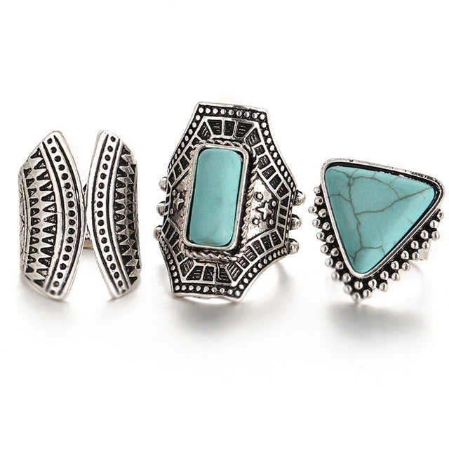 3 Pce Navajo Ring Set
