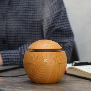 Mini Wooden LED Light Aromatherapy Diffusers
