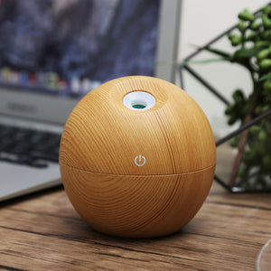 Mini Wooden LED Light Aromatherapy Diffusers