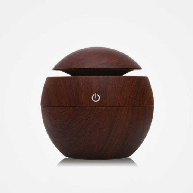 Mini Wooden LED Light Aromatherapy Diffusers