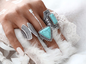 3 Pce Navajo Ring Set