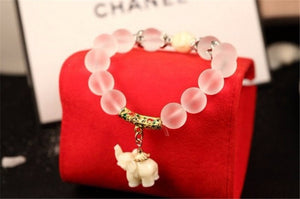 Elephant and Buddha Charm Bracelet
