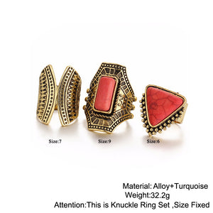 3 Pce Navajo Ring Set