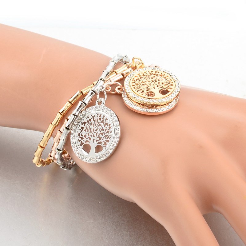Bamboo & Charm 3 Color Braclets