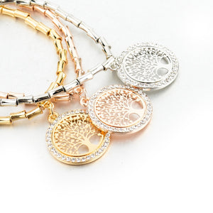 Bamboo & Charm 3 Color Braclets