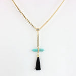 Natural Stone Shard & Tessel Necklace