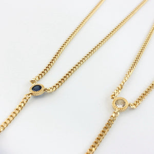 Natural Stone Shard & Tessel Necklace