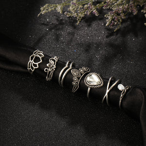 Lotus Ring Set