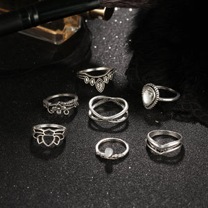 Lotus Ring Set
