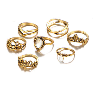 Lotus Ring Set