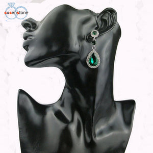 SUSENSTONE Wedding Jewelry Rhinestone Style Wedding Earrings For Women