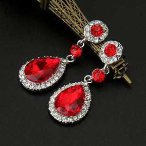 SUSENSTONE Wedding Jewelry Rhinestone Style Wedding Earrings For Women