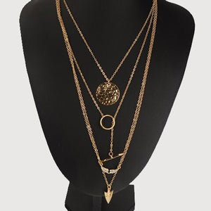 Wings And Arrows Layered Necklace