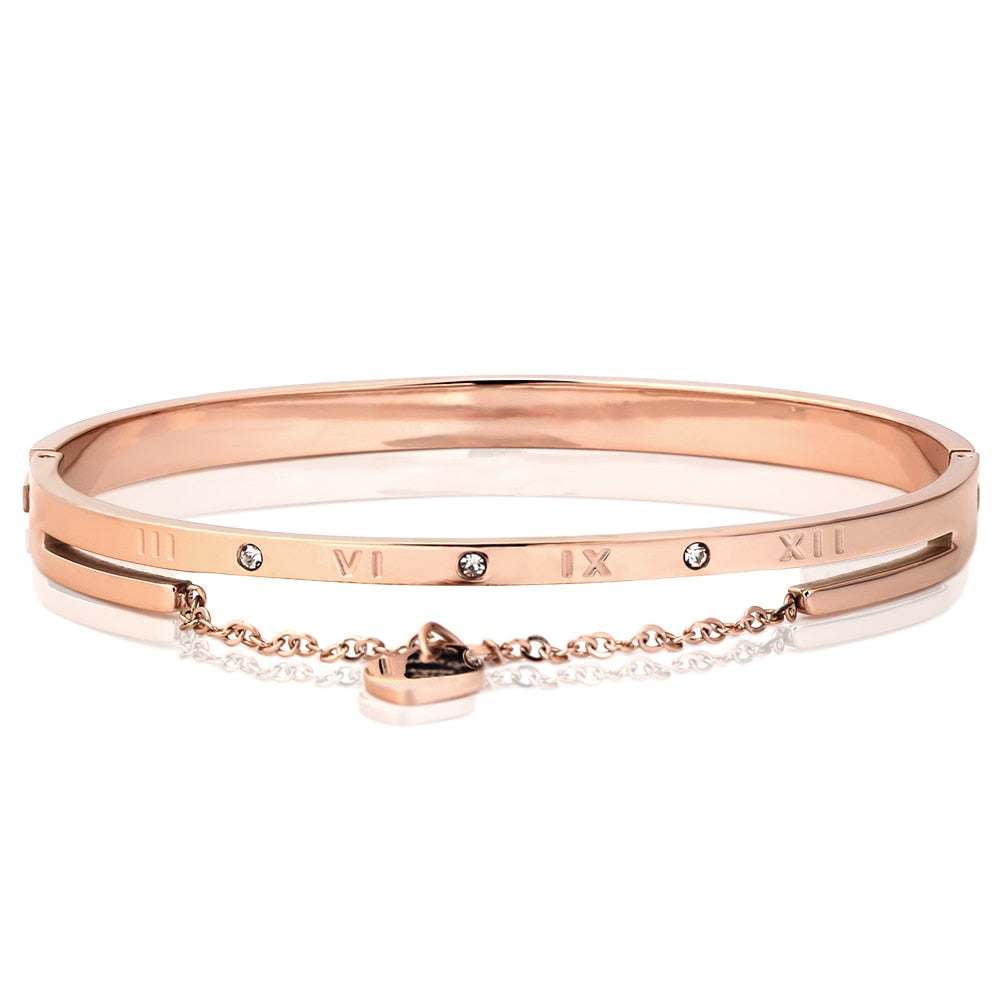 Chain Charm Bangle Bracelet