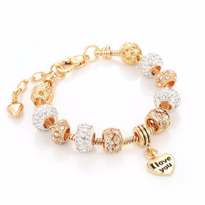 Crystal Charm Bracelet