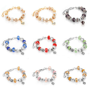 Crystal Charm Bracelet