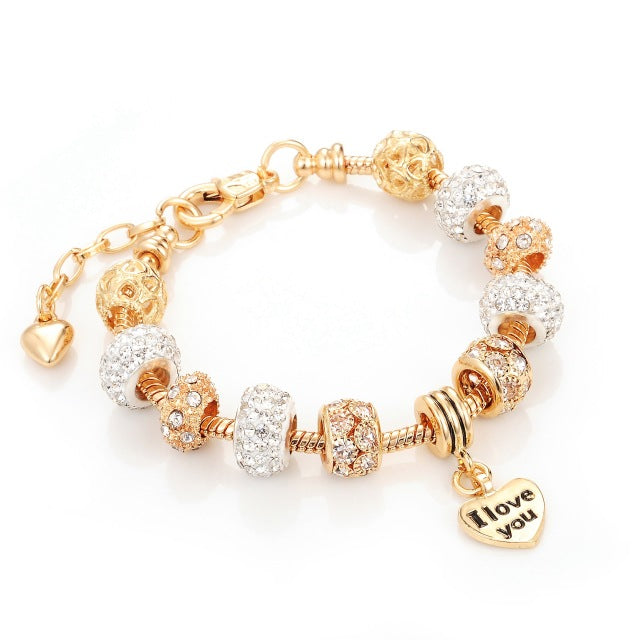 Crystal Charm Bracelet