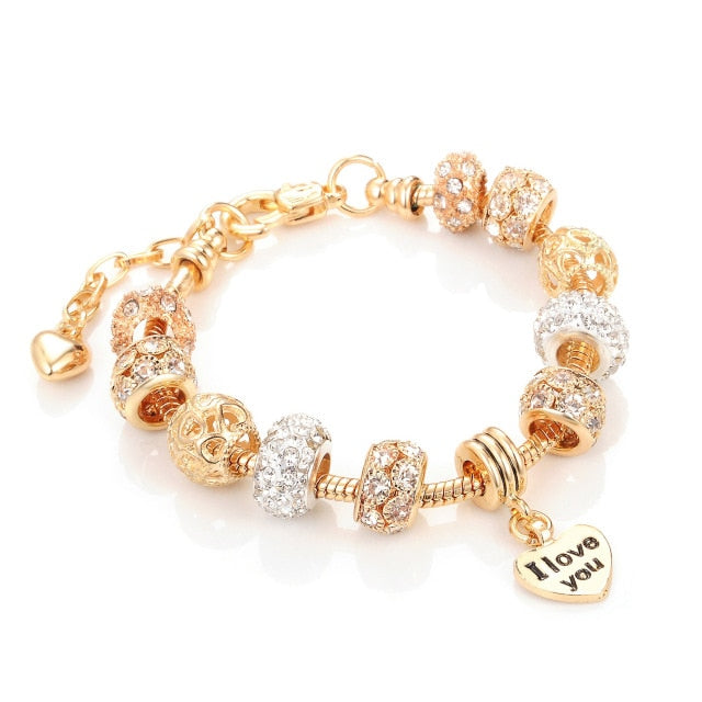 Crystal Charm Bracelet
