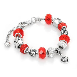 Crystal Charm Bracelet