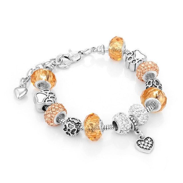 Crystal Charm Bracelet