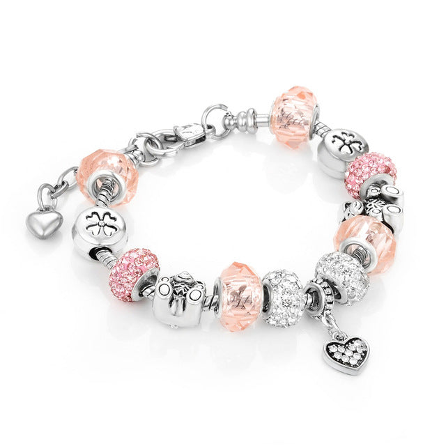 Crystal Charm Bracelet