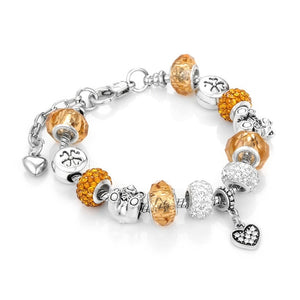 Crystal Charm Bracelet