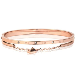 Chain Charm Bangle Bracelet