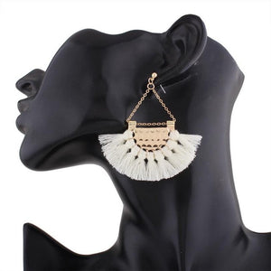 Fan Tassle Earrings