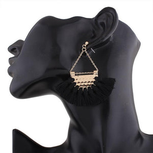 Fan Tassle Earrings