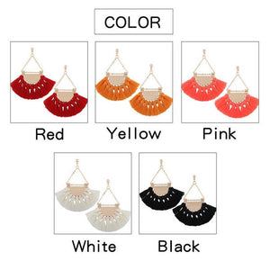 Fan Tassle Earrings
