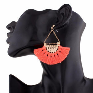 Fan Tassle Earrings
