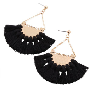 Fan Tassle Earrings