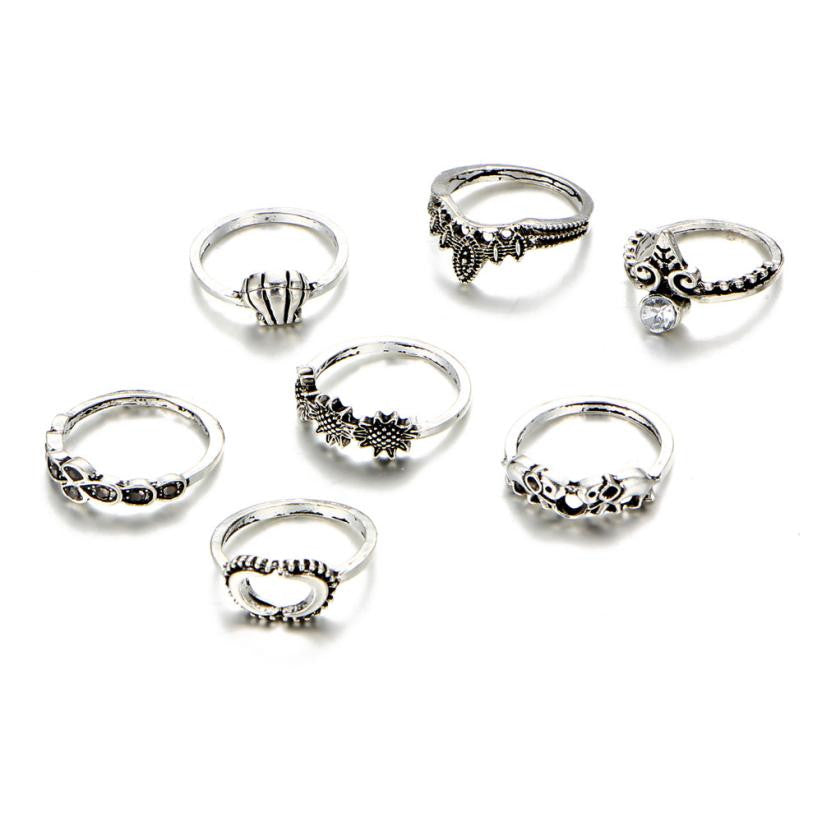 7 Pc. Beautiful Things Ring Set