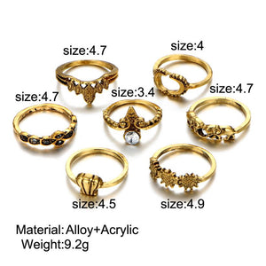 7 Pc. Beautiful Things Ring Set