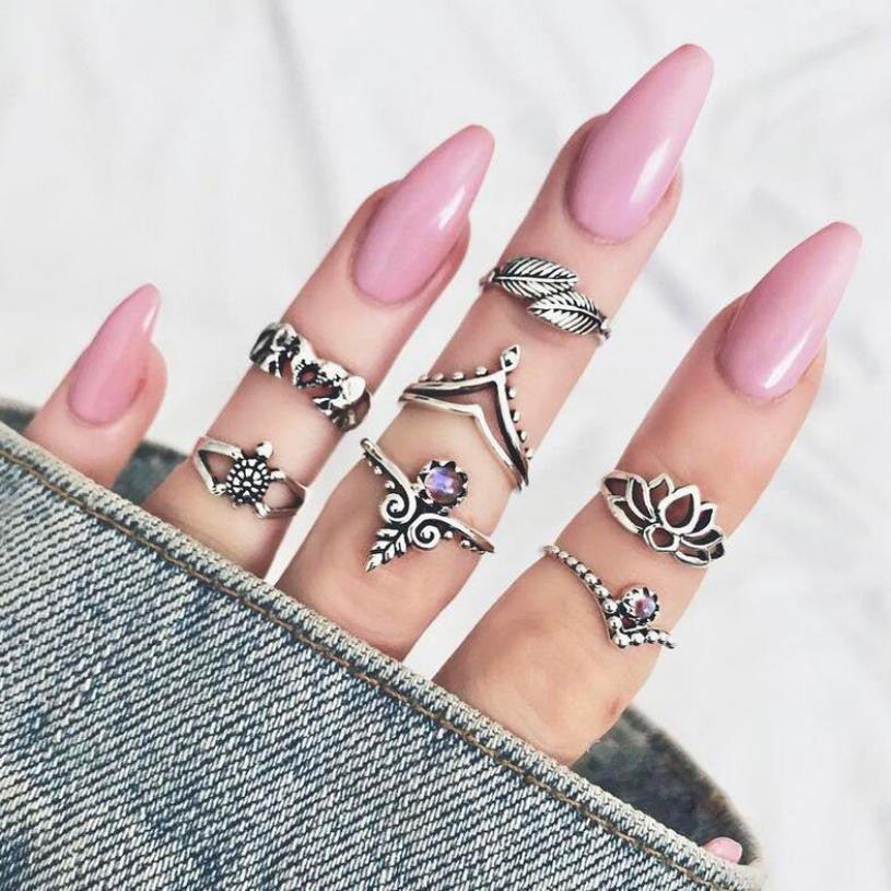 7 Pc. Nature Ring Set