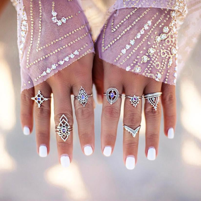 10 Pcs. Hindi Style Ring Set