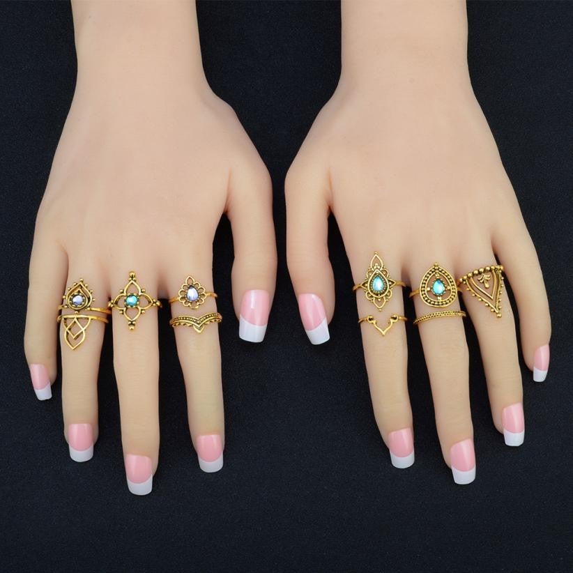10 Pcs. Hindi Style Ring Set