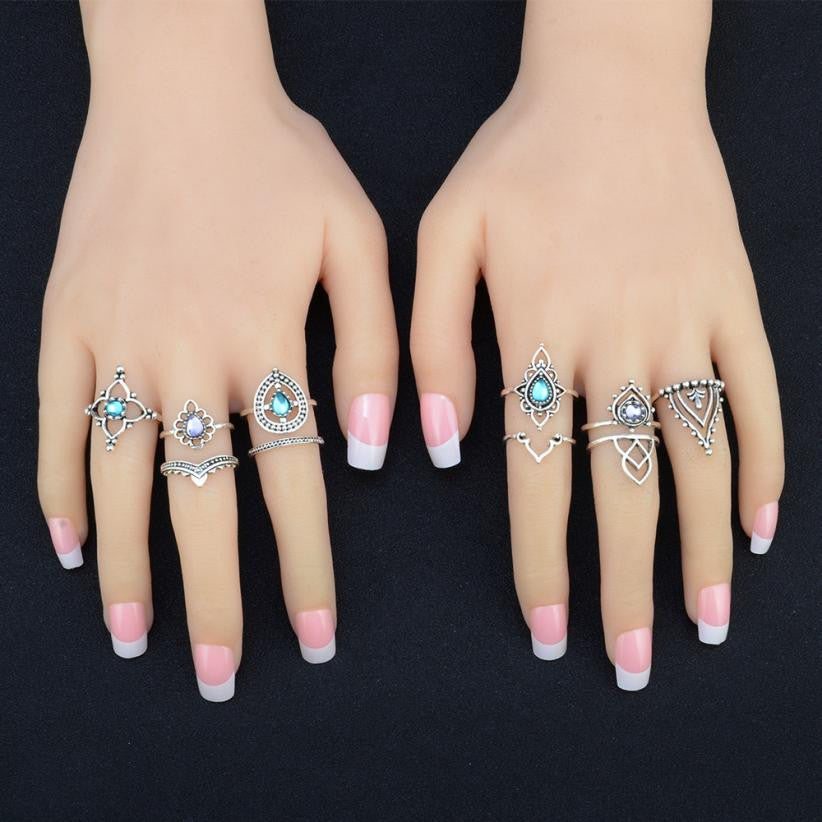 10 Pcs. Hindi Style Ring Set