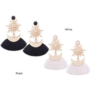 Star And Tassel Earrings