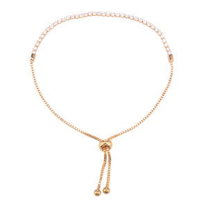 Petite Crystal Rose Gold Bracelet