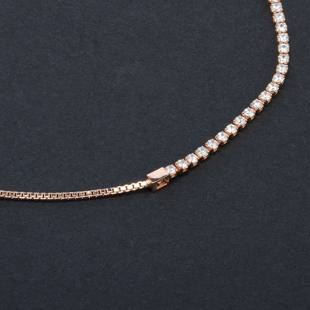 Petite Crystal Rose Gold Bracelet