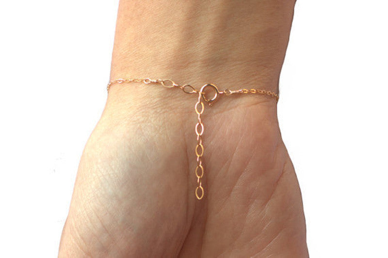 Gold Beaded Hand Chain