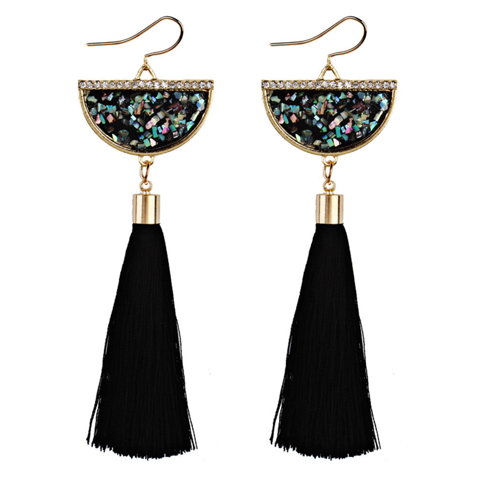 Basin and Tassel Earrings