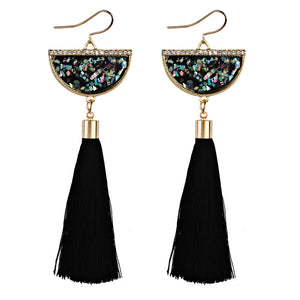 Basin and Tassel Earrings