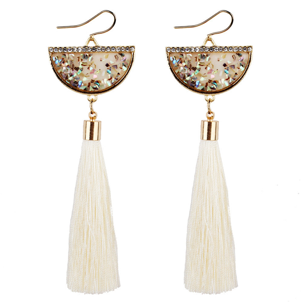 Basin and Tassel Earrings